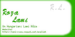 roza lami business card